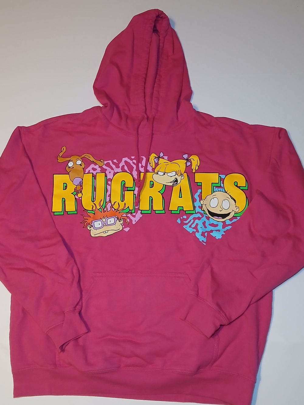 Nickelodeon Rugrats Womens Hot Pink Hoodie Size XL
